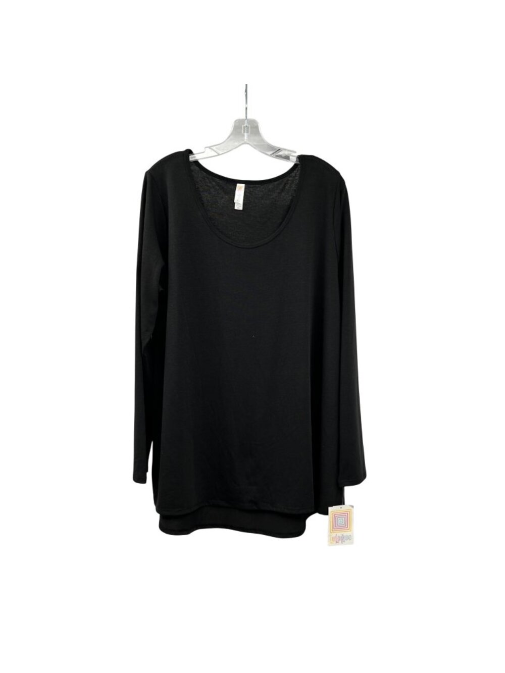 LuLaRoe Lynnae Top Long Sleeve Black Womens Size 2XL New